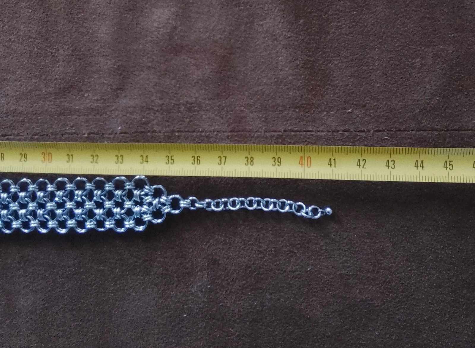 Collier choker escote chainmail japonés creciente unisexe – photo 7